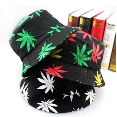 Imagem de Chapéu Baude Selvagem   Planta Bucket Hat Estilo Pescador Folha Liso -