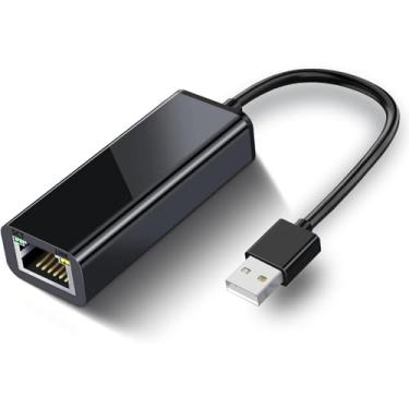 Imagem de Adaptador USB para Ethernet, sem driver USB 3.0 para 1000 Gigabit Ethernet LAN adaptador de rede Ethernet compatível com Windows 11/10/8.1/8/7/Vista/XP para Nintendo Switch, MacBook, Surface Pro