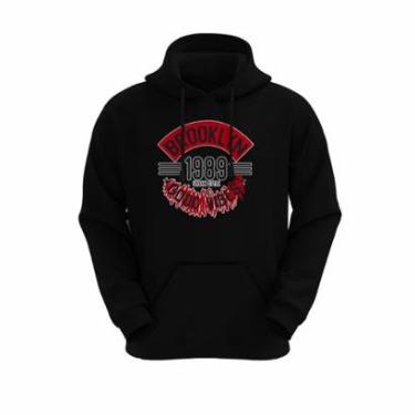 Imagem de Moletom Canguru Unissex Inverno Blusa de Frio Capuz Bolso Algodão-Unissex