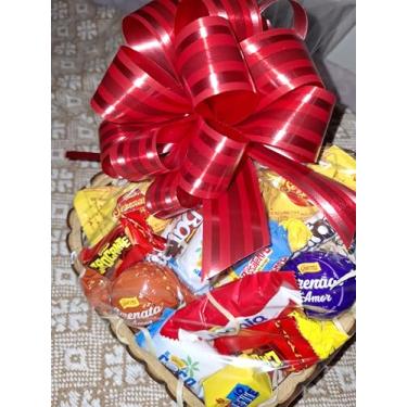 Imagem de Cesta de Chocolate em formato de coração pequena