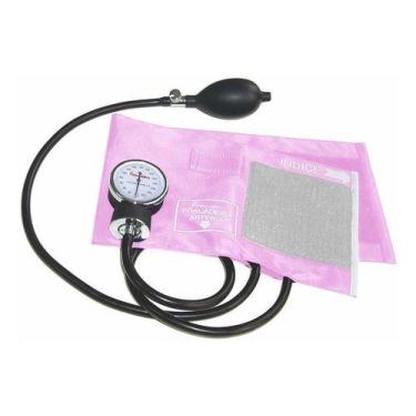 Imagem de Esfigmomanômetro Aneroide Nylon Rosa Premium Gtech