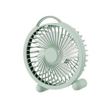 Imagem de Ioensy Decoração versátil de moda de resfriamento de ar do ventilador de mesa Fácil de pendurar fã de mesa portátil para dormitório de cozinha ao ar livre, Verde
