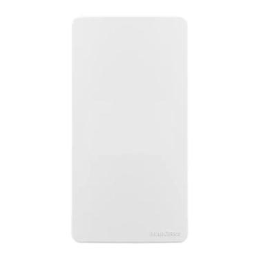 Imagem de Placa p/ condulete cega 1" c/ suporte sleek branco - MARGIRIUS