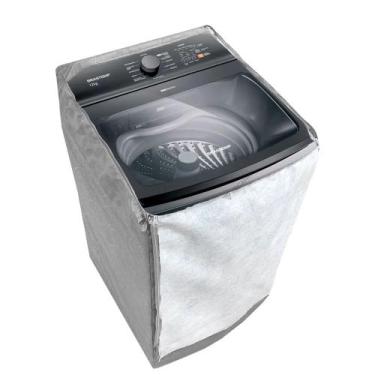 Imagem de Capa Maquina de Lavar Brastemp BWK BWR 12kg 14kg Ziper Cinza - VIP CAP