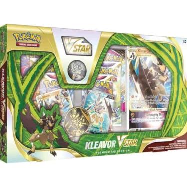Imagem de Pokémon TCG: Kleavor VSTAR Premium Collection (2 Etched Foil Promo Cards, 1 Foil Oversize Card & 5 Booster Packs)