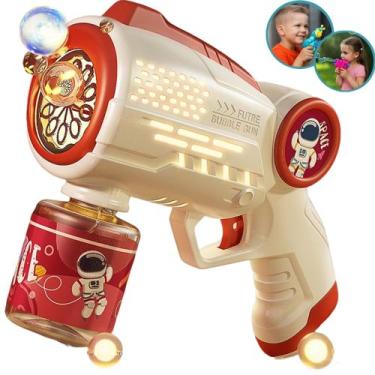 Imagem de Brinquedo infantil máquina de bolhas astronauta pistola,metralhadora a