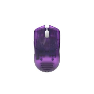 Imagem de GWolves HT-S2 Mouse leve para jogos sem fio, ~ 33 gramas, relatório 8K, baixa latência, PAW3395 26.000 CPI, CPU de alto desempenho Nrf52840, 6 Btns programáveis, memória integrada, PC/Mac e laptop