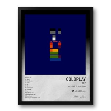 Imagem de Quadro com Moldura Spotify Álbum X&Y Tam. 33x43cm