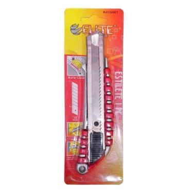 Imagem de Estilete Profissional 18mm Inox - Corte Preciso e Seguro - Elite