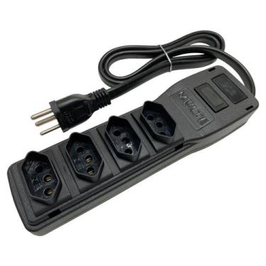 Imagem de Filtro de Linha Power Line PLPS4T 20A com Cabo Bivolt 4400VA 3 x 2,5 m