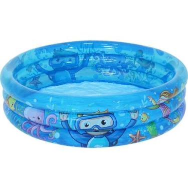 Imagem de Piscina Inflável Infantil Meu Oceano 88 Litros Bel, Único