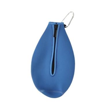 Imagem de Vaveren Capa para garrafa de água, capa de neoprene macia para garrafas de refrigerante de para 1 litro, garrafa de vidro portátil com abertura por zíper, Azul