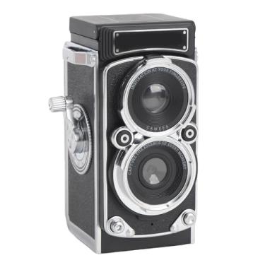 Imagem de Câmera Digital Em Miniatura Vintage, TLR Style 1080p FHD Vídeo Câmera de Vlogging Autofocus de 12MP, Preto, Tela HD de 1,54 Polegada, Design do Visor de Nível de Cintura (128 GB)