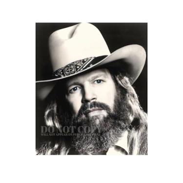 Imagem de Fotografia de David Allan Coe 20,3 x 25,4 cm | Incrível Retrato dos anos 70 | Legendary American Music | Outlaw Country Superstar | Honky Tonk Hero | Imagem de publicidade magnífica | Cantor icônico |