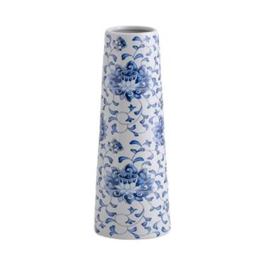 Imagem de Kuntesetty Vaso de Cerâmica Floral Azul E Branco, Vaso de Arranjo de Flores, Decoração de Casa Porcelana Vaso de Flor, Pequeno
