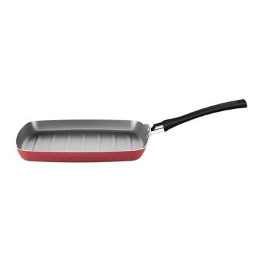 Imagem de Panela Grill Brinox Chilli Antiaderente Pro-Flon 24 Cm Cereja