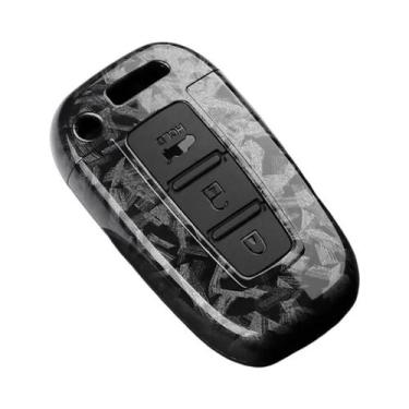Imagem de Capa De Chave De Carro Em Fibra De Carbono ABS Para Hyundai Solaris HB