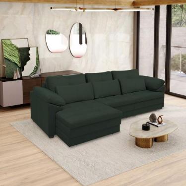 Imagem de Sofá Retrátil Elétrico Sala de Estar Nolan Bipartido 332cm Conforto Pr