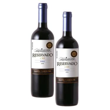 Imagem de kit 2 Vinho Santa Carolina Reservado Shiraz 750ml
