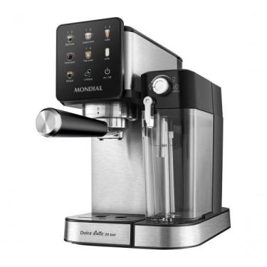 Imagem de Cafeteira Espresso Mondial Dolce Latte C-28-ECL - 220V, Preto e Inox, 