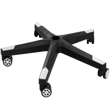 Imagem de Frassie Peça de reposição para cadeira de escritório de nylon resistente de 71 cm com 5 rodízios