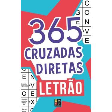Imagem de Livro: 365 Cruzadas Diretas - Letrão - Azul E Rosa - Pe Da Letra
