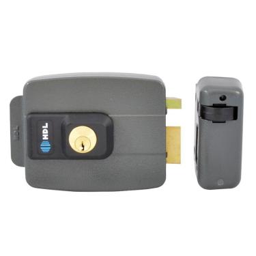 Imagem de Fechadura Eletrica Hdl C-90 Dupla Estilo na cor Cinza