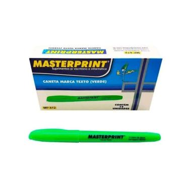 Imagem de Caixa Caneta Marca Texto Masterprint - 12 Unidades Verde