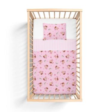 Imagem de Jogo de Lençol para Berço 3 Peças Turma da Mônica Baby