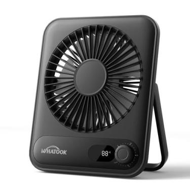 Imagem de Ventilador de mesa WHATOOK Small 5000mAh 25h Bateria 100 velocidades