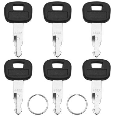 Imagem de 6 chaves de ignição 459A com 2 chaveiros, chave de substituição para mini escavadeiras/retroescavadeiras/minicarregadeiras, compatível com vários modelos