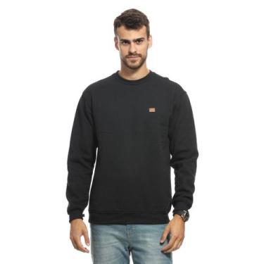 Imagem de Blusa de Moletom Careca VLCS Minimalista - VLCS - Violações, Preto, XG