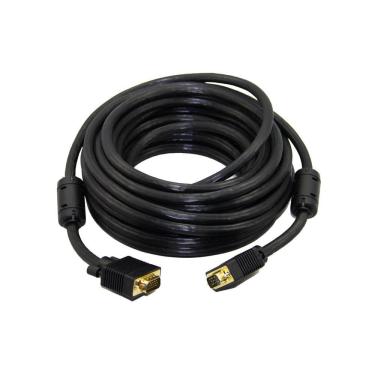 Imagem de Cabo NWT para Monitor VGA HD15M x HD15M 20M Preto com Filtro
