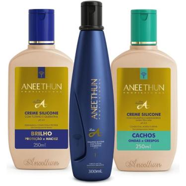 Imagem de Kit Linha A Hidratação Imediata com Creme Cachos Aneethun