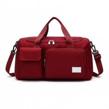 Imagem de Bolsa Mala com Porta Tênis Impermeável Unissex Alça Regulável Academia