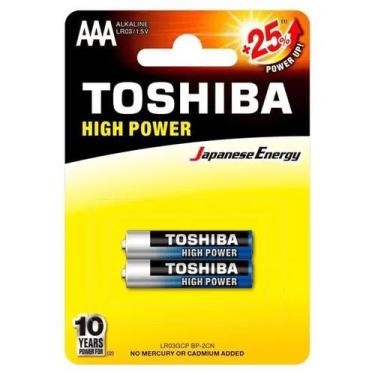 Imagem de 2x Pilhas AAA Alcalina Toshiba 1.5V LR03GCP Japanese Energy