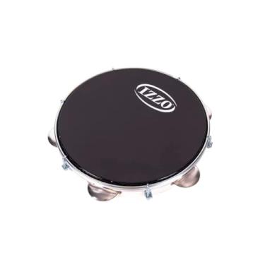 Imagem de Pandeiro Izzo 10'' Abs Branco Pele Preta 3440b