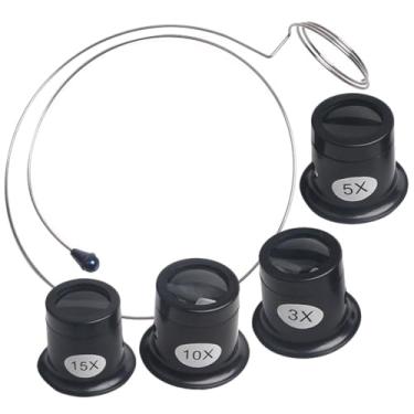 Imagem de - Lupa Monocular Portátil Joalheiros Lupa Olho Loop Lente Relógio Experimental Ferramenta de Reparo para Têxtil Circuito Óptico Moeda