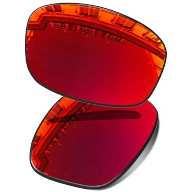 Imagem de Vonxyz Lentes de reposição para Oakley Fives Squared OO9238 | Óculos de sol com ajuste asiático Fives Squared - Ruby MirrorCoat polarizado