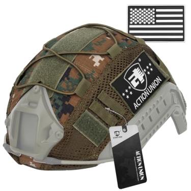 Imagem de ACTIONUNION Capa de capacete tático Airsoft para capacete PJ/BJ/MH (DW)