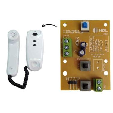 Imagem de Placa Circuito Impresso AZ-02 Interfone Monofone 2 Botoes HDL