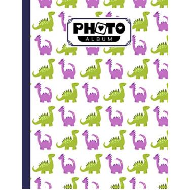 Imagem de Photo Album: dinosaur Album, Large Photo Albums with Writing Space Memo, Extra Large Capacity Picture Album, Family, Baby, Wedding, Travel Photo Book, 120 Pages, Size 8.5" x 11"