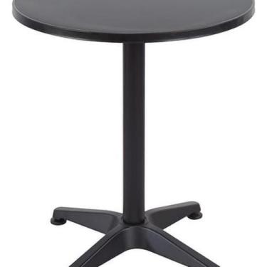Imagem de Mesa Redonda Aluminio 60X70Cm Jardim Varanda - Black - Brazil Home Liv