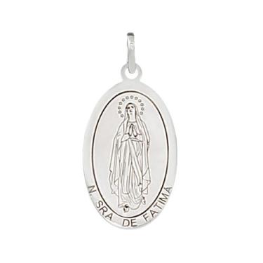 Imagem de Pingente Nossa Senhora de Fátima Coleção Religiosos em Prata 925 - Sam