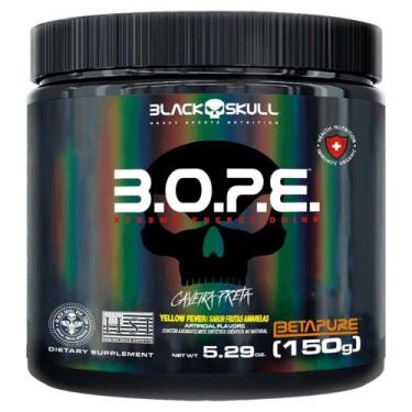 Imagem de Pré treino Bope 150g Black Skull, Frutas Amarelas