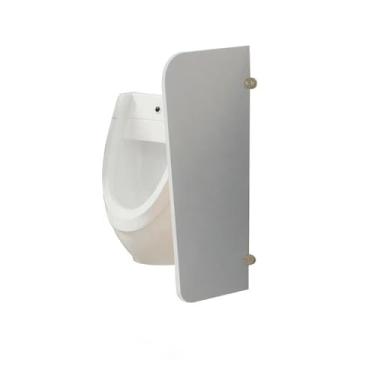 Imagem de Divisória de banheiro público para banheiro masculino folha de PVC Material Forma semi-arco com divisória de banheiro Hardware Durabilidade para escola/shoppings/locais públicos 35 x 40 x 1,6 cm 1