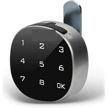 Imagem de Maçaneta Inteligente Fechadura De Impressão Digital Tela Sensível Ao Toque Fechadura De Segurança Digital Armário De Madeira Gaveta Do Teclado Fechadura El, Fingerprint Version, 30mm