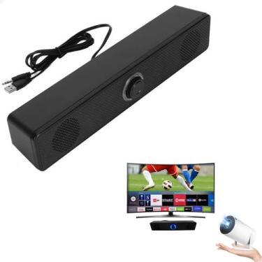 Imagem de Caixinha De Som Computador Pc Notebook Mini Home Theater Usb - Marketp