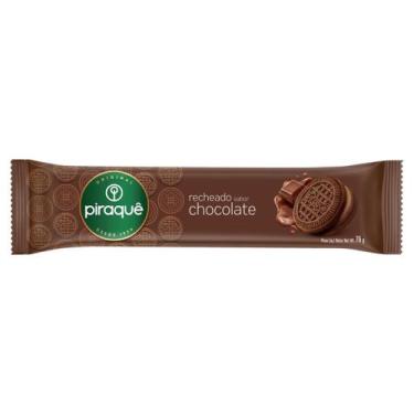 Imagem de Kit c/ 4 Biscoito Piraque de chocolate 76 g - Piraquê