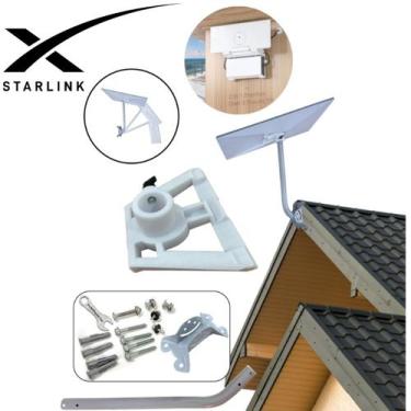Imagem de Combo Suporte Starlink 56cm Gen3 + Suporte 2 em 1 Roteador